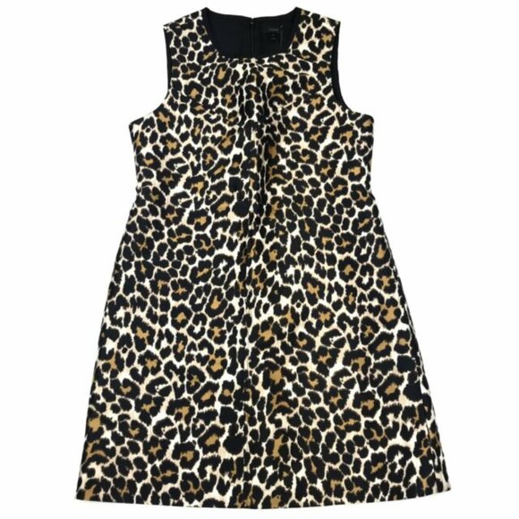 J. Crew Leopard animal Print A-Line Shift dress - Picture 10 of 12